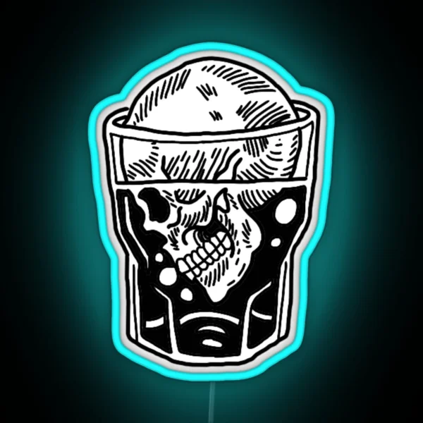 Drinking To Death RGB Neon Sign