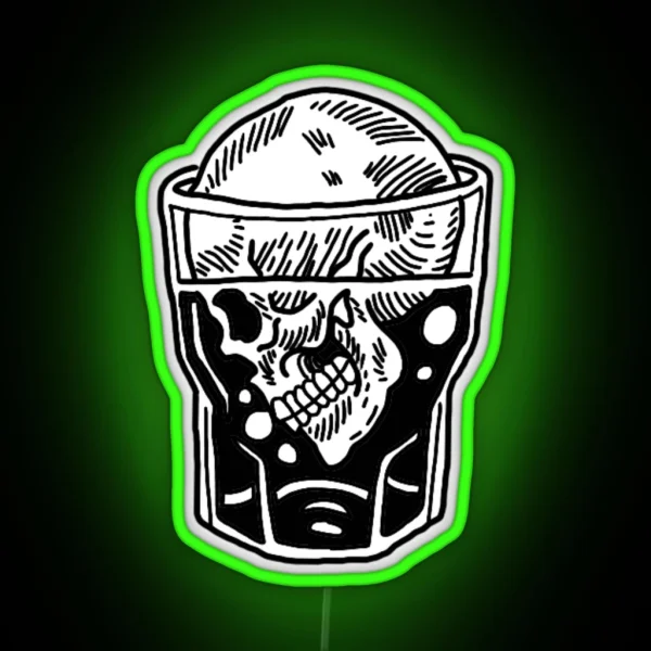 Drinking To Death RGB Neon Sign