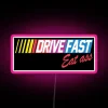 RGB Neon Sign Art Decor for Fast Food Enthusiasts Driving