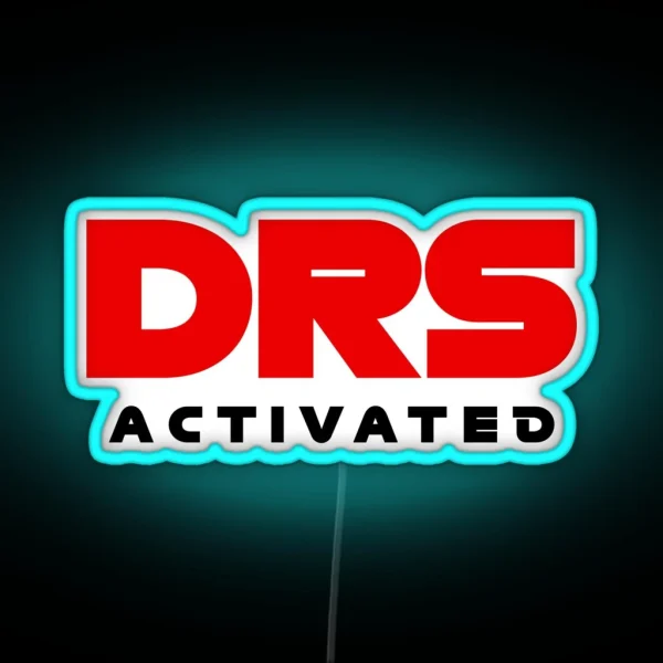DRS Activated F1 Design RGB Neon Sign