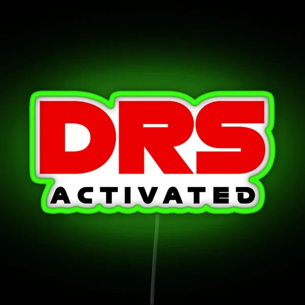DRS Activated F1 Design RGB Neon Sign