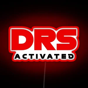 DRS Activated F1 Design RGB Neon Sign