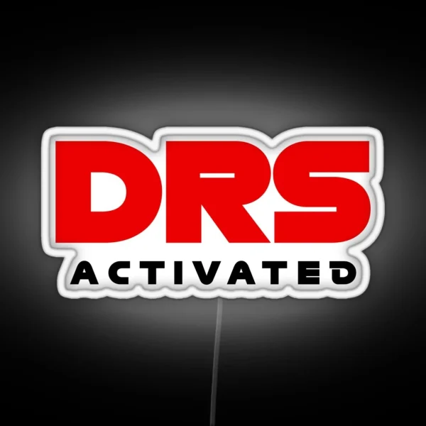 DRS Activated F1 Design RGB Neon Sign