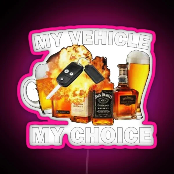 Drunk Driving RGB Neon Sign