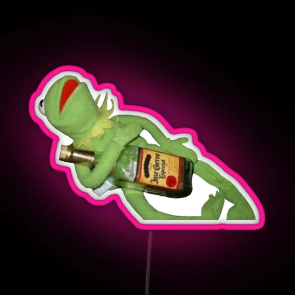 Drunk Kermit RGB Neon Sign