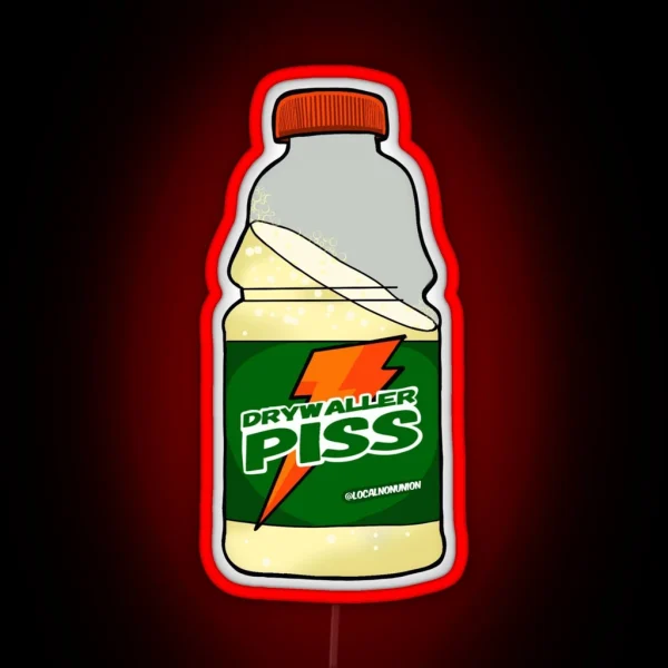 Drywaller Pissbottle RGB Neon Sign