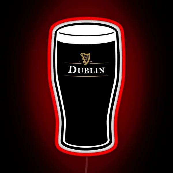 Dublin Drink Slainte RGB Neon Sign