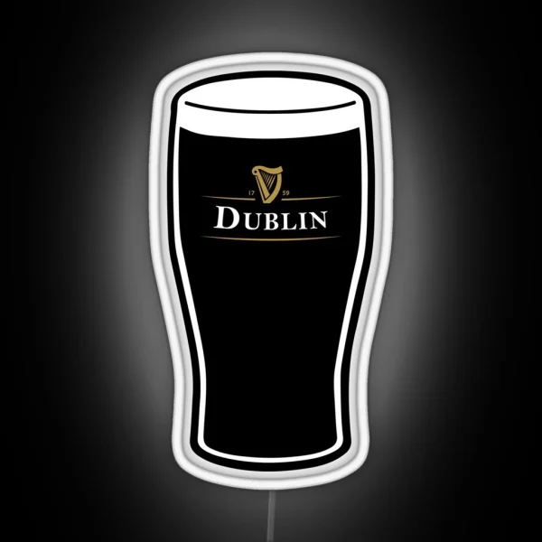 Dublin Drink Slainte RGB Neon Sign