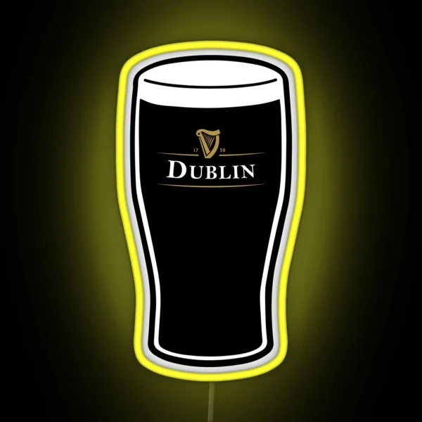 Dublin Drink Slainte RGB Neon Sign