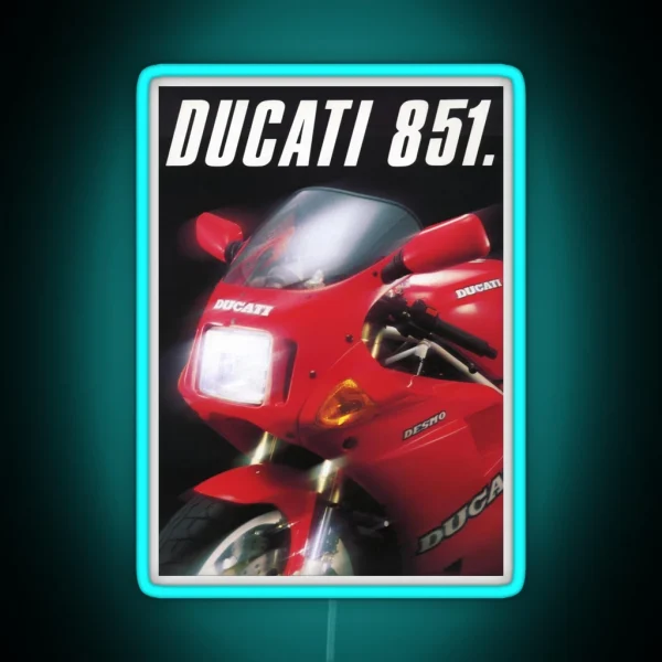 Ducati 851 Superbike RGB Neon Sign