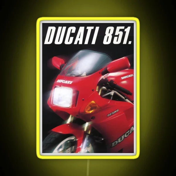 Ducati 851 Superbike RGB Neon Sign