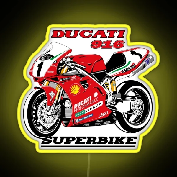 DUCATI 916 Superbike RGB Neon Sign