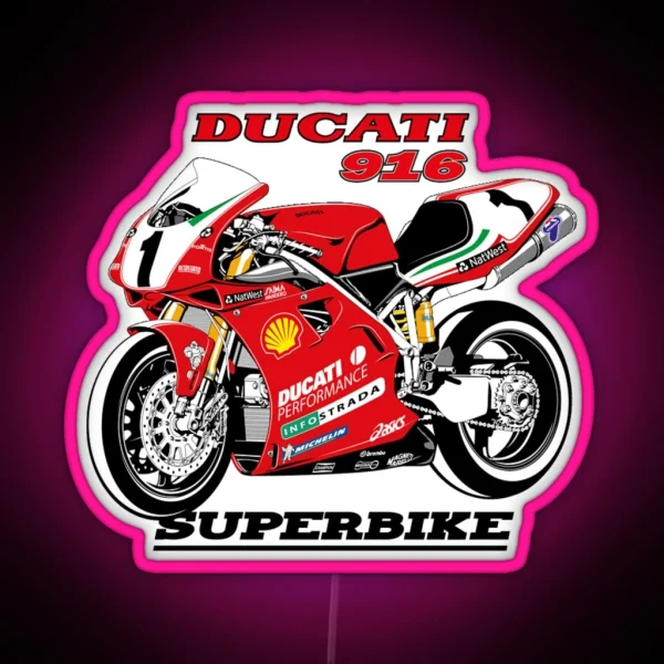 DUCATI 916 Superbike RGB Neon Sign