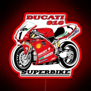 DUCATI 916 Superbike RGB Neon Sign