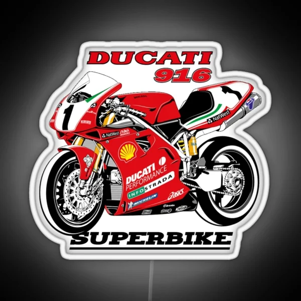 DUCATI 916 Superbike RGB Neon Sign