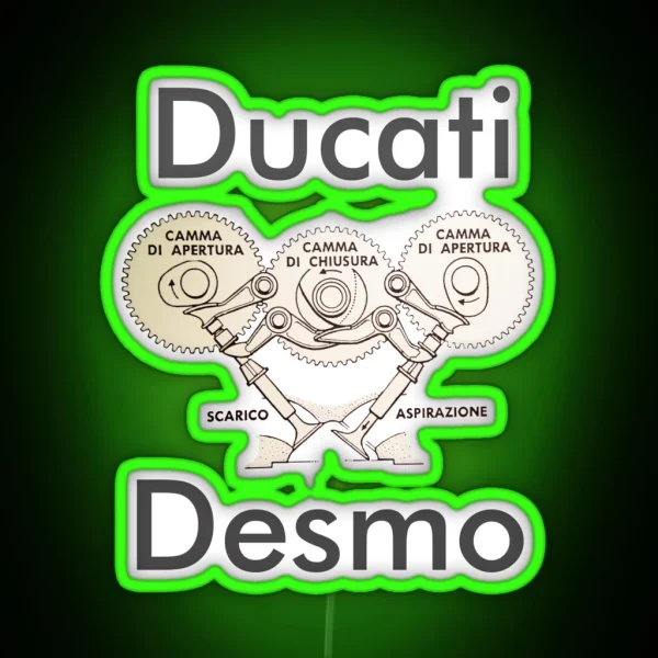 Ducati Desmo RGB Neon Sign