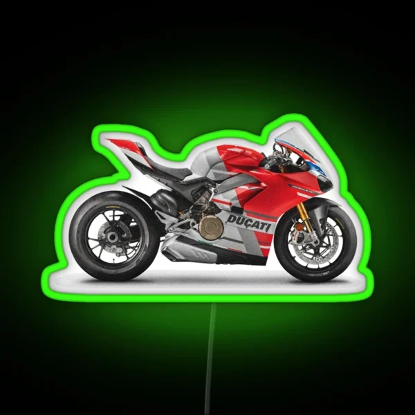 Ducati Panigale V4 S Corse RGB Neon Sign
