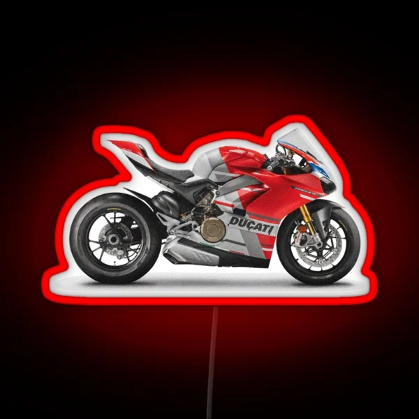 Ducati Panigale V4 S Corse RGB Neon Sign