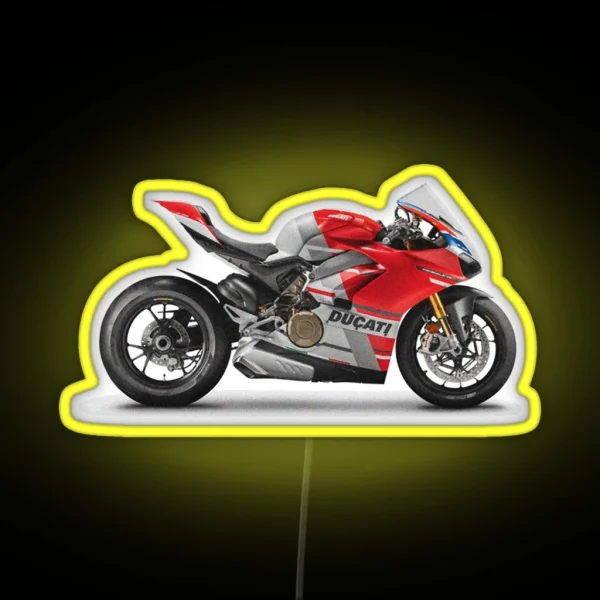 Ducati Panigale V4 S Corse RGB Neon Sign