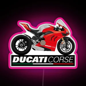 Ducati Panigale V4R RGB Neon Sign