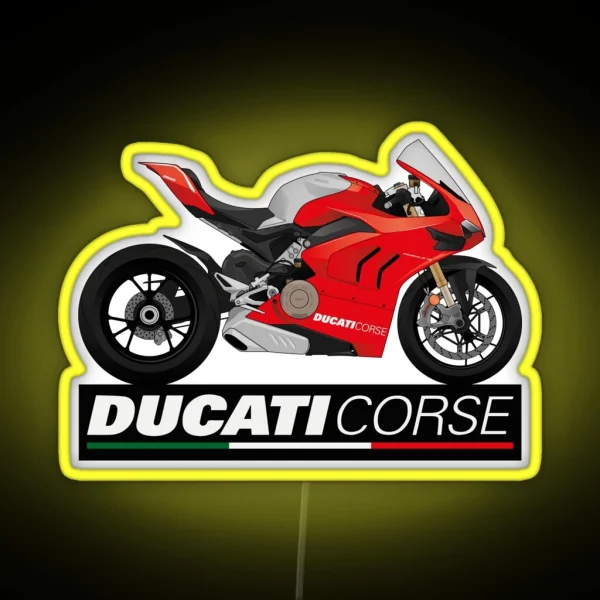 Ducati Panigale V4R RGB Neon Sign