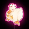 Romantic Neon Duck in Love RGB Color Changing Sign Display