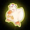 Quack Hearted Love Sign with Color Changing RGB Neon Display