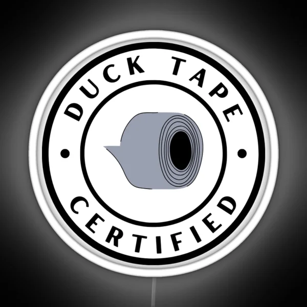 Duck Tape Certified RGB Neon Sign