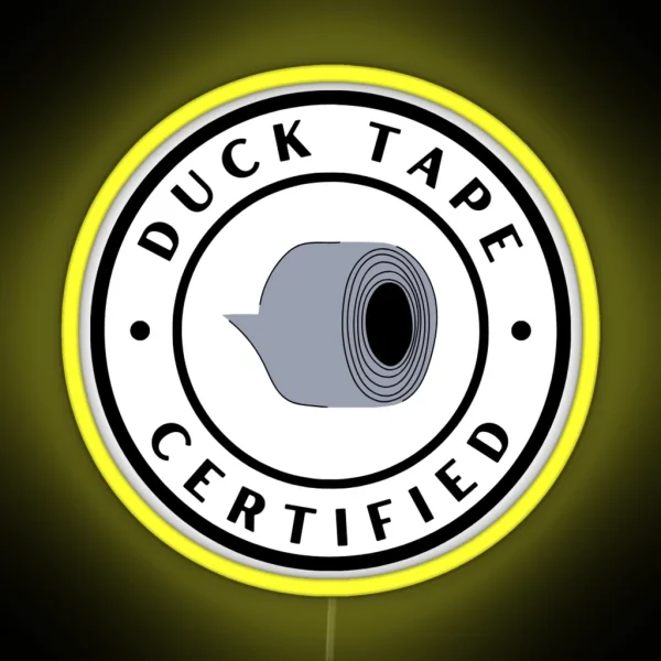 Duck Tape Certified RGB Neon Sign