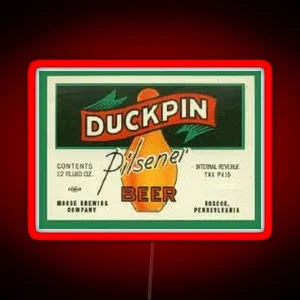 Duckpin Pilsner Beer RGB Neon Sign