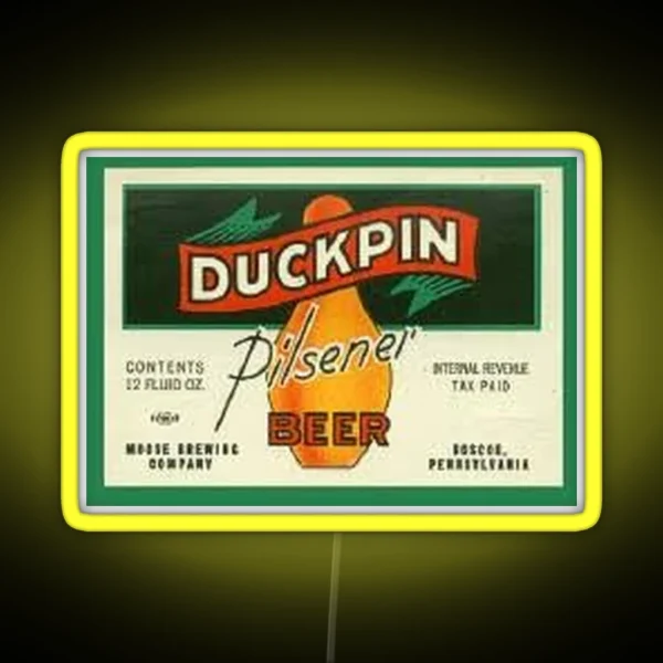 Duckpin Pilsner Beer RGB Neon Sign