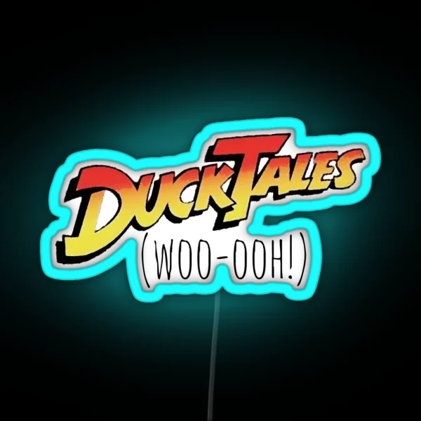 Ducktales Woo Ooh RGB Neon Sign