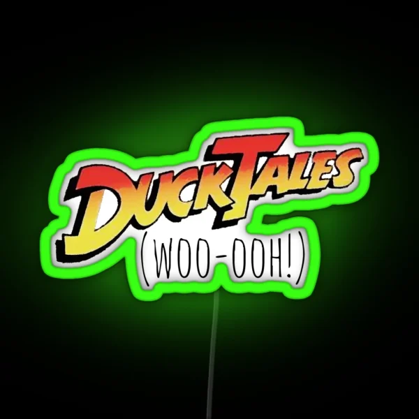 Ducktales Woo Ooh RGB Neon Sign