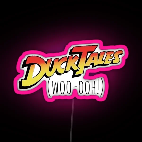 Ducktales Woo Ooh RGB Neon Sign