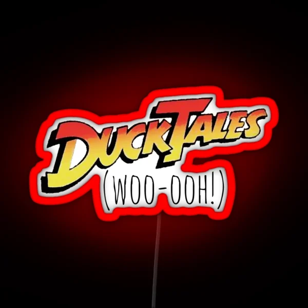 Ducktales Woo Ooh RGB Neon Sign