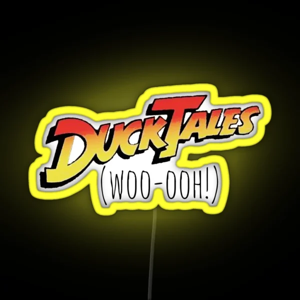 Ducktales Woo Ooh RGB Neon Sign