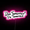 RGB LED Canvas Sign with Neon Geometric Background Design Display