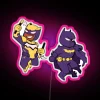 Vibrant Duke and Cass RGB neon sign digital art display