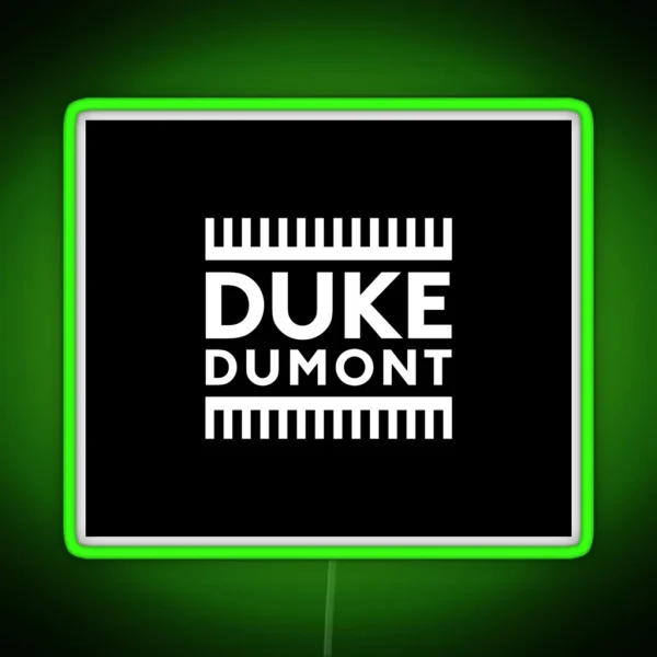 Duke Dumont RGB Neon Sign