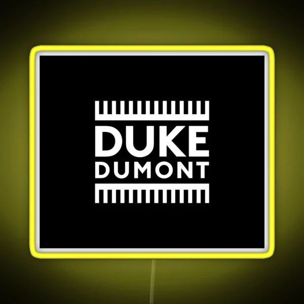 Duke Dumont RGB Neon Sign