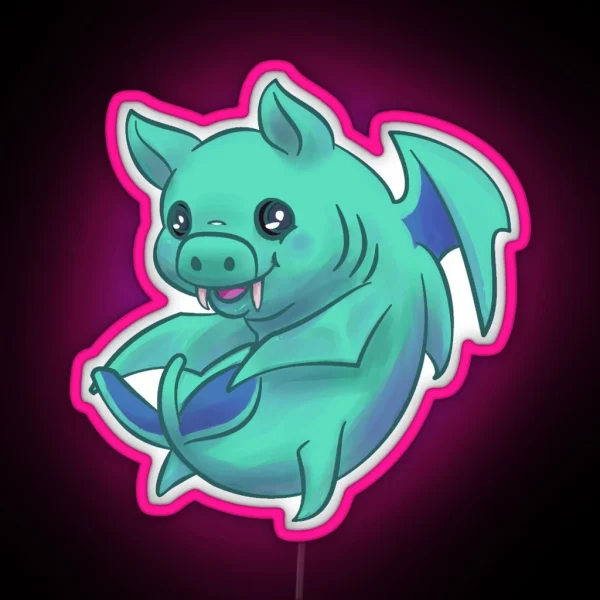 Duke Fishron Cute RGB Neon Sign