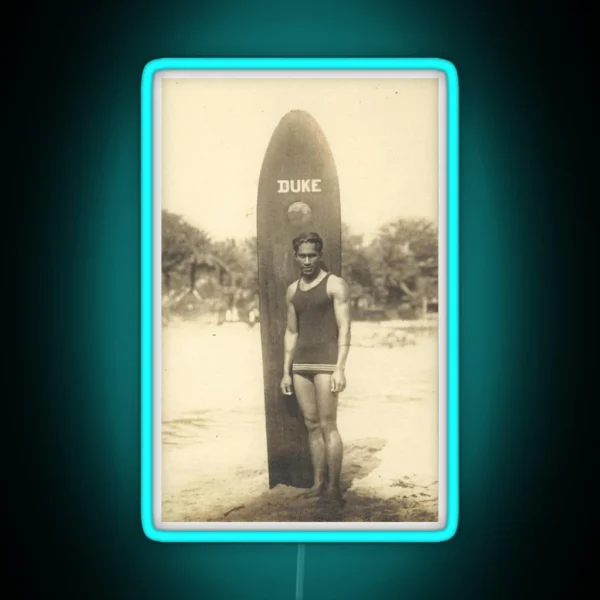 Duke Kahanamoku Classic Led RGB Neon Sign