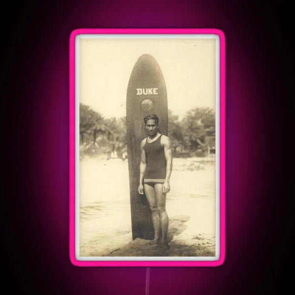 Duke Kahanamoku Classic Led RGB Neon Sign