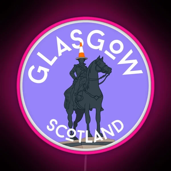 Duke Of Wellington Statue Glasgow RGB Neon Sign