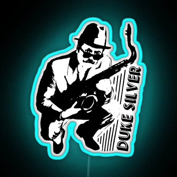 Duke Silver Parks And Recreation Ron Swanson RGB Neon Sign