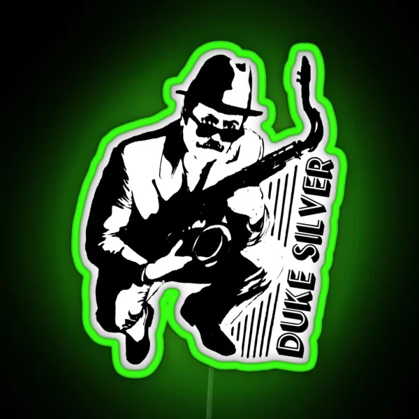 Duke Silver Parks And Recreation Ron Swanson RGB Neon Sign