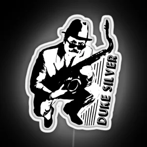 Duke Silver Parks And Recreation Ron Swanson RGB Neon Sign