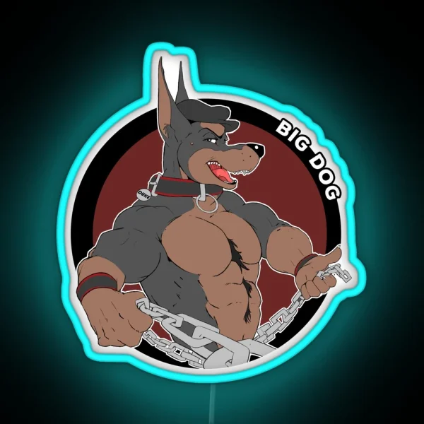 Duke The Big Dog RGB Neon Sign