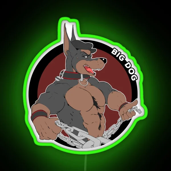 Duke The Big Dog RGB Neon Sign