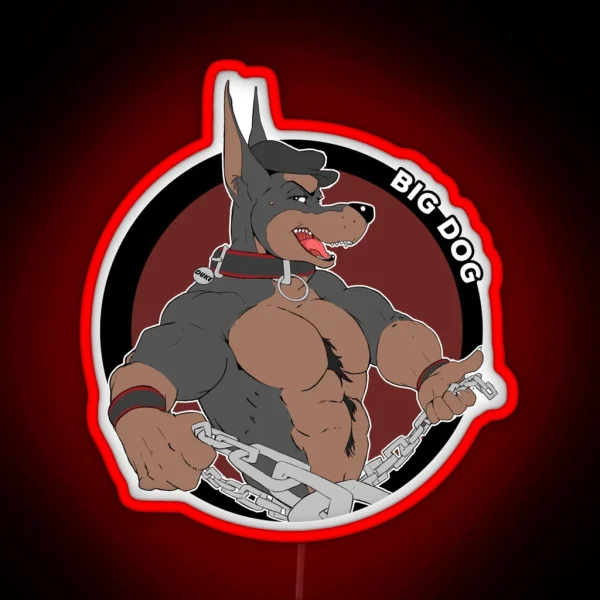 Duke The Big Dog RGB Neon Sign